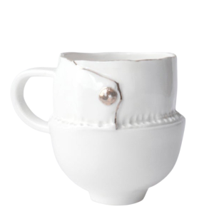 An Outfitted Porcelain Tea Cup