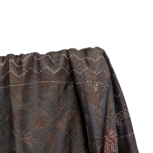 Embroidered Silk Stole in Indian Kantha Style