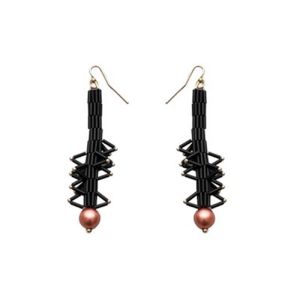 Black Pineapple Earrings