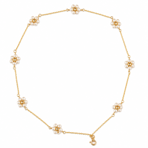 Pearly Flowers Necklace