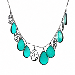 Turquoise Drops Statement Necklace