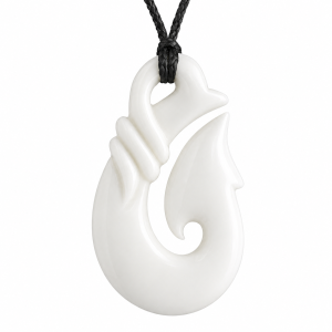 Hand Carved Bone Fish Hook Hei Matau