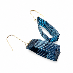 Rice Stack Denim Earrings