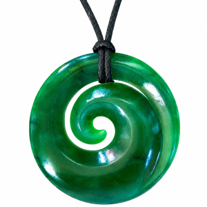 Handcrafted Jade Single Koru Necklace