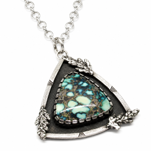 Calypso Variscite Cedar Leaf Pendant