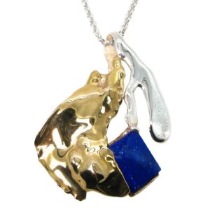 Sterling Silver and Bronze Aura Pendant