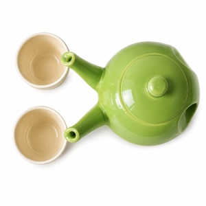 HANDMADE TWO-SPOUTED TEAPOT FOR COUPLES
