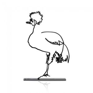 DEMOISELLE CRANE ARTISTIC METAL SCLUPTURE MADE OF LESAR CUTTING