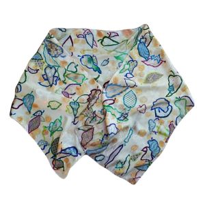 Metamorphosis of leaves – Hand painted Silk Scarf