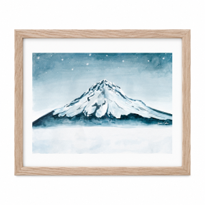 Mount Hood - Watercolor Painting