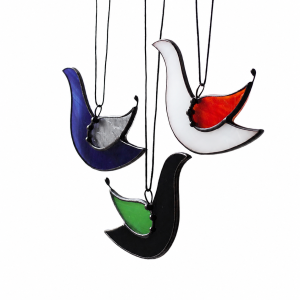 Stained Glass Bird Suncatcher