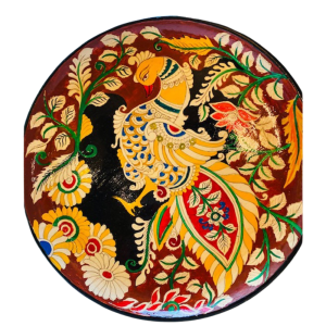 Handpainted Peacock Kalamkari Wall Art