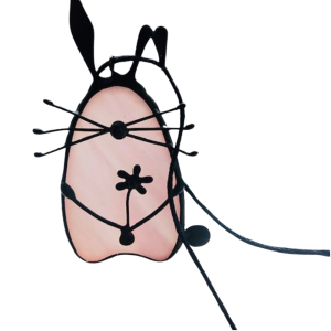 Nature Inspired Pink Bunny Terrarium Necklace