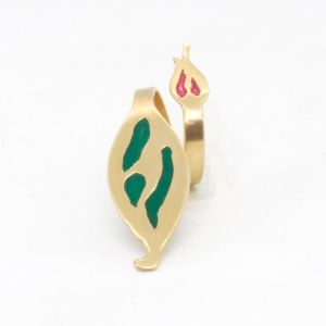 Art-Nouveau Style Stained Ring