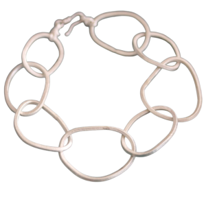 Silver Oval Loopy Bracelet