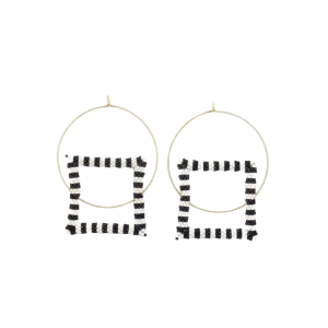 Stripes & Square Earrings