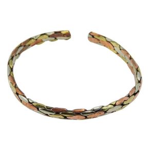 Twisted Three Metal Healing Bracelet