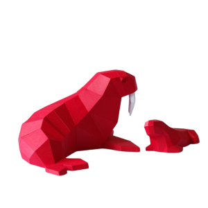 Walrus Family - Papercraft Kit