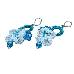 Something Borrowed Something Blue Ocean Inspired Earrings